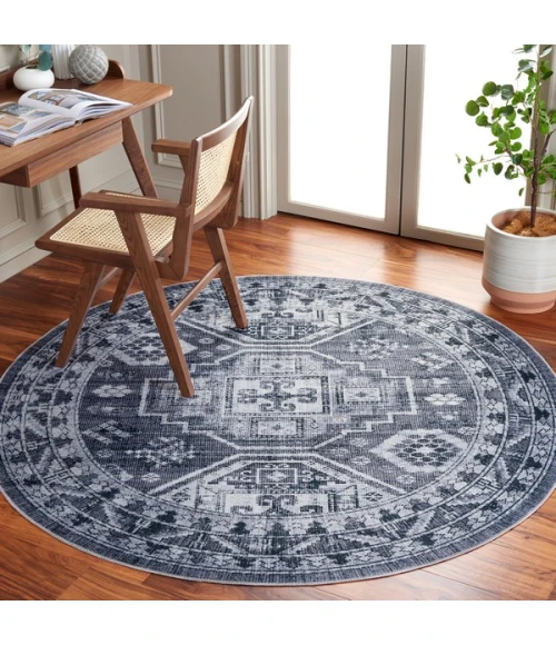 Safavieh Arizona ARZ108 Grey Green / Ivory 6' X 6' Round Area Rug