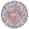 Safavieh Arizona ARZ109 Red / Navy 6' X 6' Round Area Rug