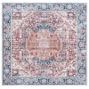 Safavieh Arizona ARZ109 Red / Navy 6' X 6' Square Area Rug