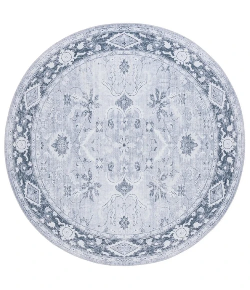 Safavieh Arizona ARZ118 Light Grey / Grey Green 6' X 6' Round Area Rug