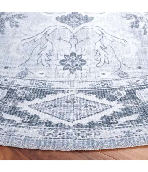 Safavieh Arizona ARZ118 Light Grey / Grey Green 6' X 6' Round Area Rug