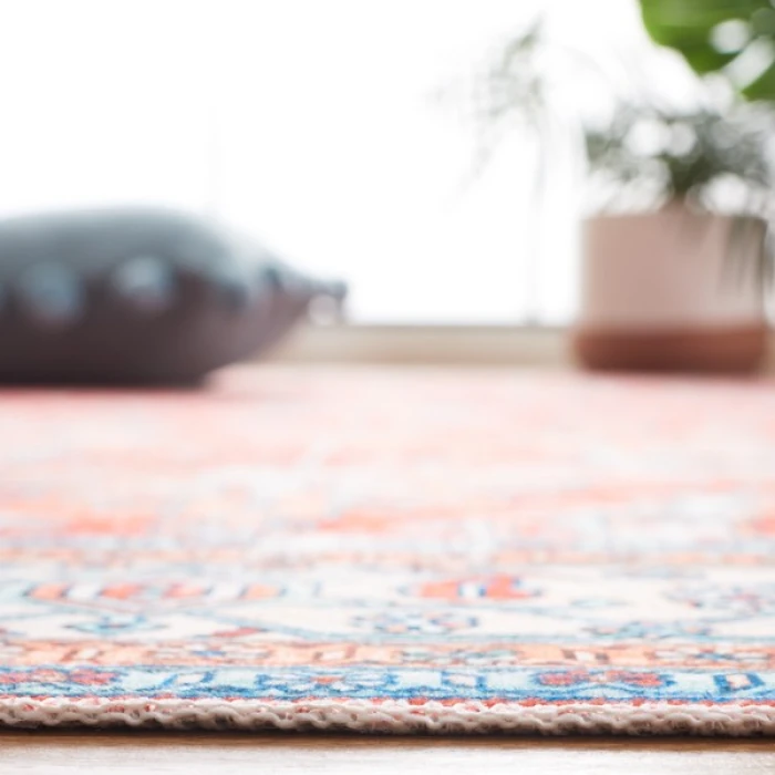 Safavieh Arizona ARZ119 Rust / Aqua 2'-6" X 8' Runner Area Rug