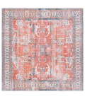 Safavieh Arizona ARZ119 Rust / Aqua 6' X 6' Square Area Rug