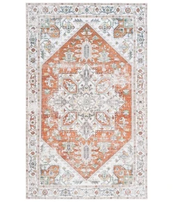 Safavieh Arizona ARZ120 Ivory / Rust 6' X 9' Rectangle Area Rug