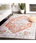 Safavieh Arizona ARZ120 Ivory / Rust 6' X 6' Square Area Rug