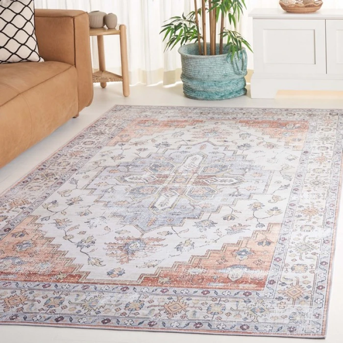 Safavieh Arizona ARZ209 Sage / Light Rust 3' X 5' Rectangle Area Rug