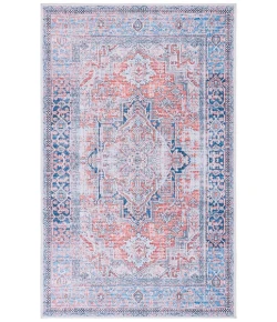 Safavieh Arizona ARZ223 Rust / Navy 4' X 6' Rectangle Area Rug
