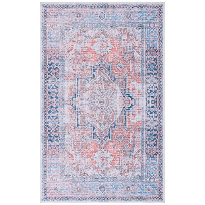 Safavieh Arizona ARZ223 Rust / Navy 4' X 6' Rectangle Area Rug