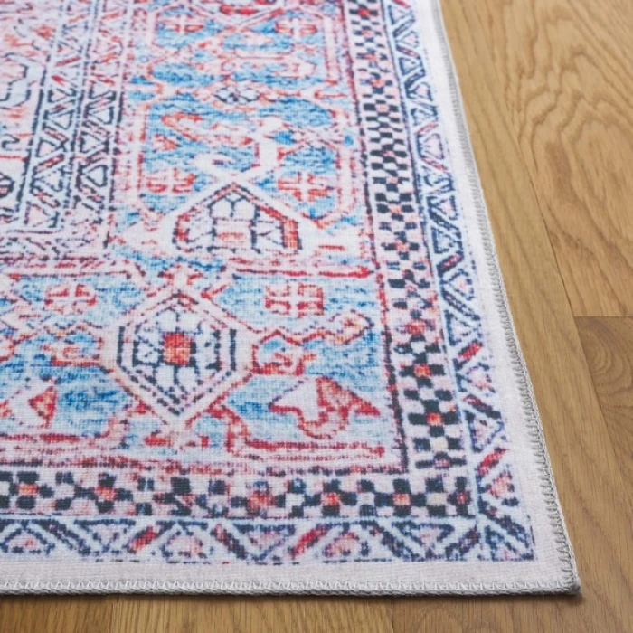Safavieh Arizona ARZ223 Rust / Navy 2'-6" X 8' Runner Area Rug