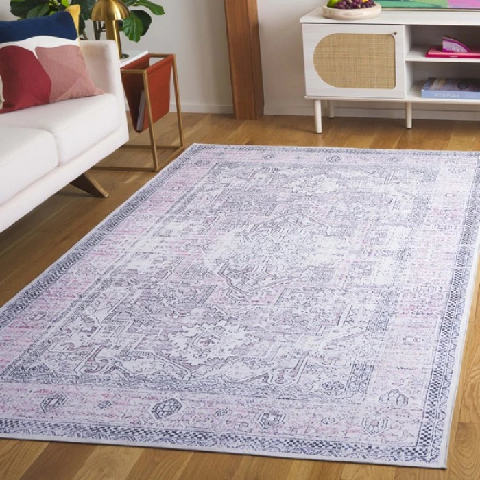 Safavieh Arizona ARZ223 Pink / Beige 6' X 6' Square Area Rug