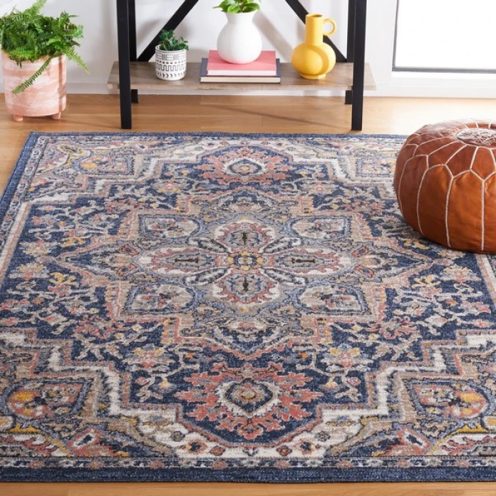 Safavieh Astoria ASA400 Blue / Beige 4' X 6' Rectangle Area Rug