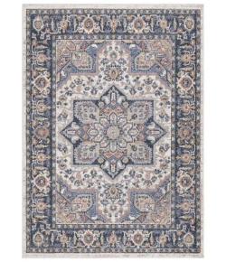 Safavieh Astoria ASA404 Blue / Rust 5'-3" X 7'-6" Rectangle Area Rug