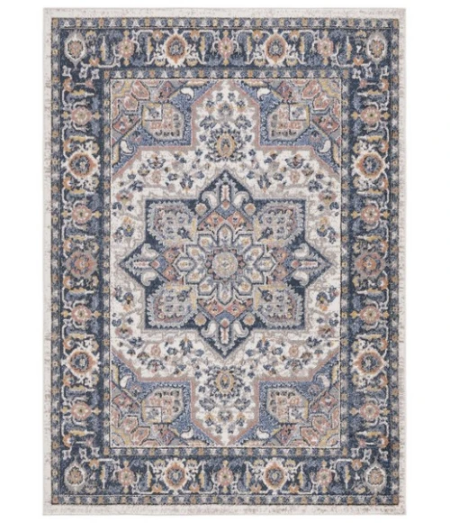 Safavieh Astoria ASA404 Blue / Rust 5'-3" X 7'-6" Rectangle Area Rug