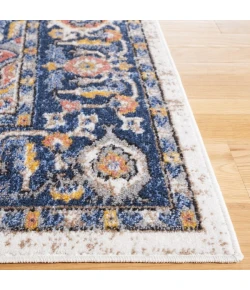 Safavieh Astoria ASA404 Blue / Rust 6'-7" X 6'-7" Square Area Rug