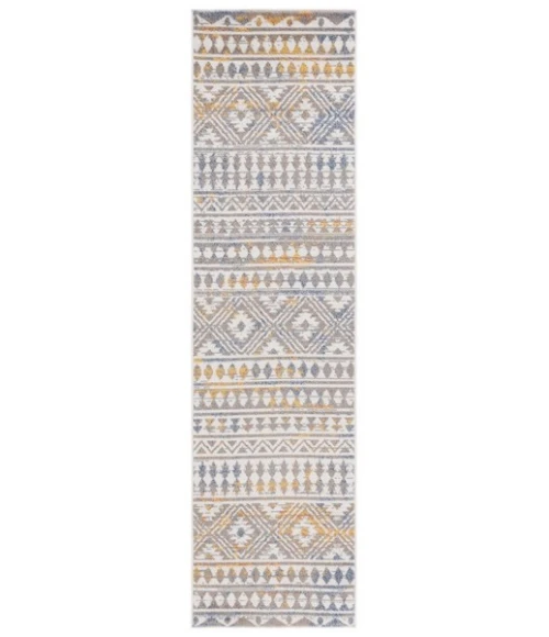 Safavieh Astoria ASA412 Grey / Ivory 2'-2" X 8' Runner Area Rug