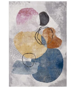 Safavieh Art Studio ASD110 Ivory / Blue 3' X 5' Rectangle Area Rug