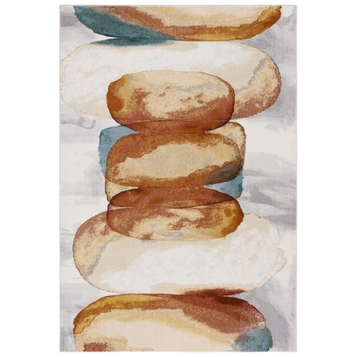 Safavieh Art Studio ASD116 Ivory / Rust 4' X 6' Rectangle Area Rug