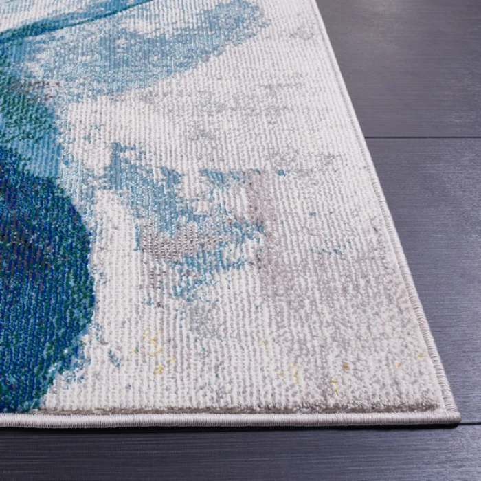 Safavieh Art Studio ASD118 Ivory / Light Blue 4' X 6' Rectangle Area Rug