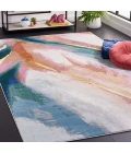 Safavieh Art Studio ASD122 Ivory / Rust 5'-1" X 7'-6" Rectangle Area Rug