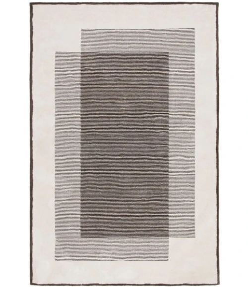 Safavieh Audrey AUD102 Dark Grey / Ivory 4' X 6' Rectangle Area Rug