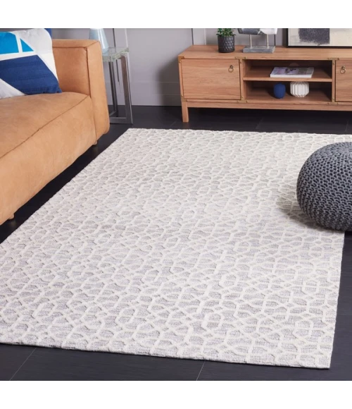 Safavieh Audrey AUD103 Light Grey / Beige 4' X 6' Rectangle Area Rug