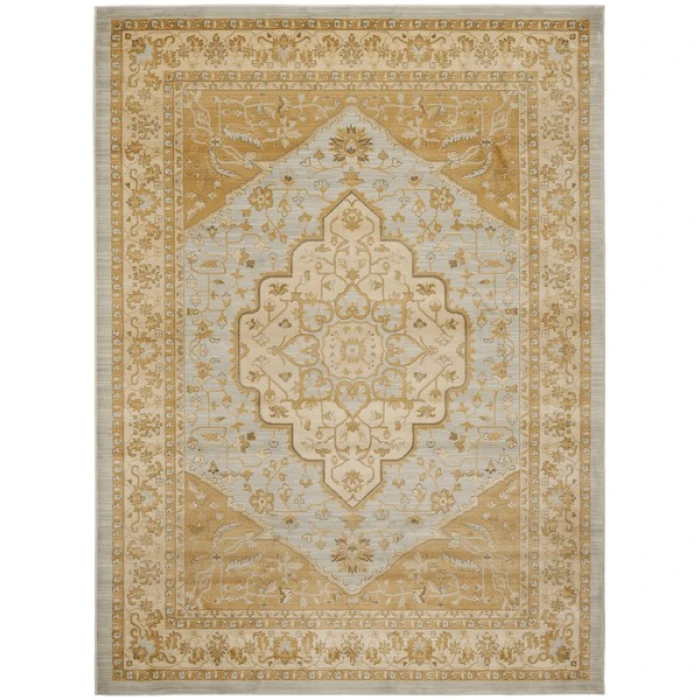 Safavieh Austin AUS1580 Light Grey / Gold 9'-6" X 13' Rectangle Area Rug