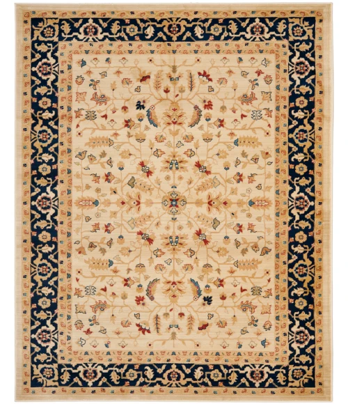 Safavieh Austin AUS1610 Cream / Navy 4' X 5'-7" Rectangle Area Rug