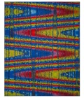 Safavieh Aztec AZT203 Blue / Multi 6'-7" X 9' Rectangle Area Rug