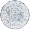 Safavieh Baltimore BAL850 Light Grey / Blue 6'-7" X 6'-7" Round Area Rug