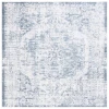 Safavieh Baltimore BAL850 Light Grey / Blue 6'-7" X 6'-7" Square Area Rug