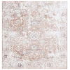 Safavieh Baltimore BAL852 Ivory / Rust 6'-7" X 6'-7" Square Area Rug