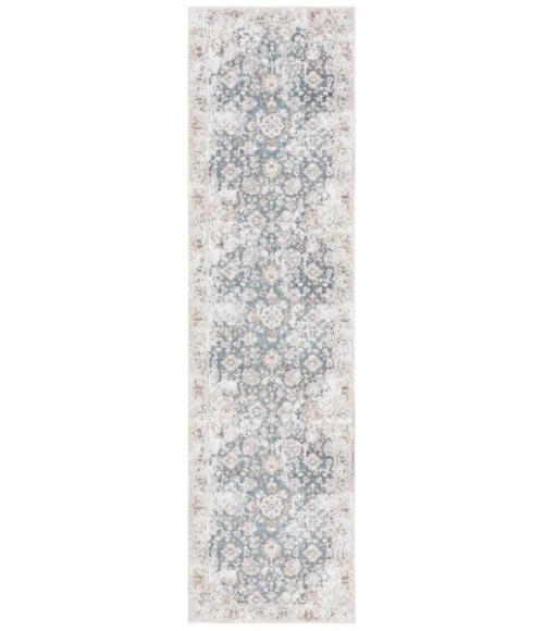Safavieh Baltimore BAL852 Light Grey / Blue 2'-2" X 8' Runner Area Rug