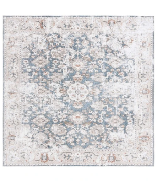 Safavieh Baltimore BAL852 Light Grey / Blue 6'-7" X 6'-7" Square Area Rug