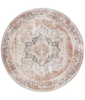 Safavieh Baltimore BAL854 Beige / Rust 6'-7" X 6'-7" Round Area Rug