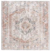 Safavieh Baltimore BAL854 Beige / Rust 6'-7" X 6'-7" Square Area Rug