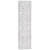 Safavieh Baltimore BAL854 Light Grey / Rust 2'-2" X 8' Runner Area Rug