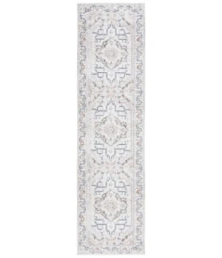 Safavieh Baltimore BAL854 Light Grey / Rust 2'-2" X 8' Runner Area Rug