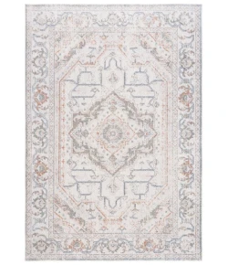 Safavieh Baltimore BAL854 Light Grey / Rust 5'-3" X 7'-6" Rectangle Area Rug