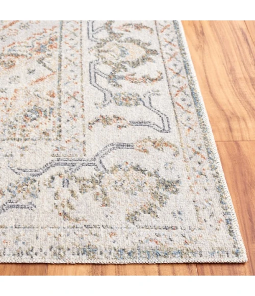 Safavieh Baltimore BAL854 Light Grey / Rust 2'-2" X 8' Runner Area Rug
