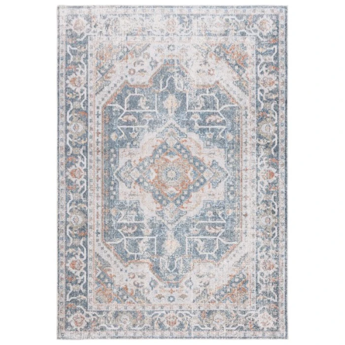 Safavieh Baltimore BAL854 Light Grey / Blue 4' X 6' Rectangle Area Rug