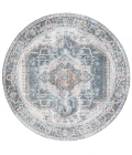 Safavieh Baltimore BAL854 Light Grey / Blue 6'-7" X 6'-7" Round Area Rug