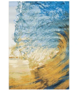 Safavieh Barbados BAR510 Blue / Gold 4' X 6' Rectangle Area Rug