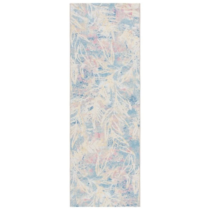 Safavieh Barbados BAR512 Light Blue / Ivory 2'-8" X 8' Runner Area Rug