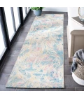 Safavieh Barbados BAR512 Light Blue / Ivory 2'-8" x 10'-5" Runner Area Rug