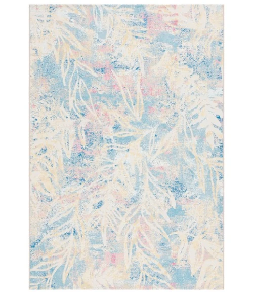 Safavieh Barbados BAR512 Light Blue / Ivory 4' X 6' Rectangle Area Rug