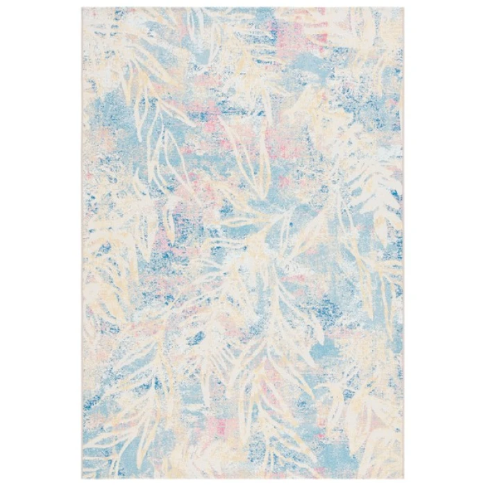 Safavieh Barbados BAR512 Light Blue / Ivory 4' X 6' Rectangle Area Rug