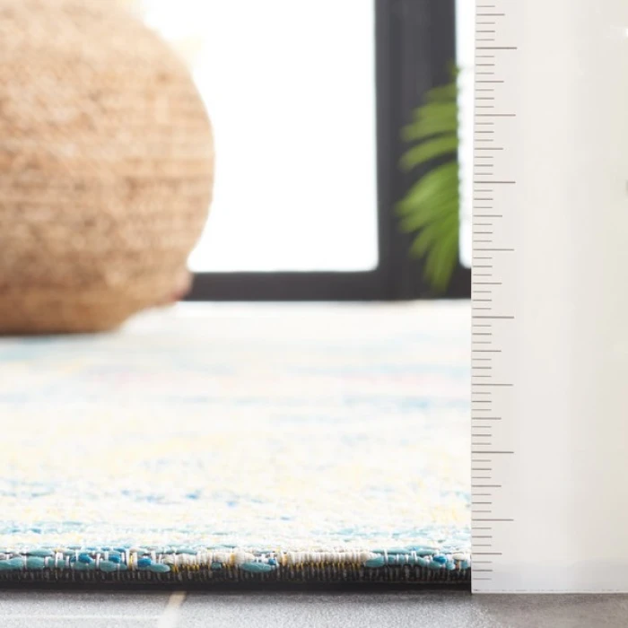 Safavieh Barbados BAR512 Light Blue / Ivory 2'-8" X 8' Runner Area Rug