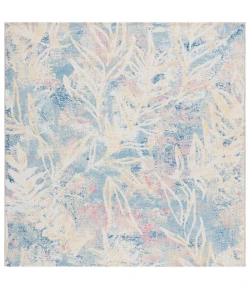 Safavieh Barbados BAR512 Light Blue / Ivory 6'-6" x 6'-6"Square Square Area Rug