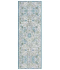 Safavieh Barbados BAR513 Ivory / Light Blue 2'-8" X 8' Runner Area Rug