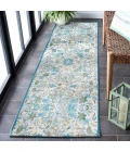 Safavieh Barbados BAR513 Ivory / Light Blue 2'-8" X 8' Runner Area Rug